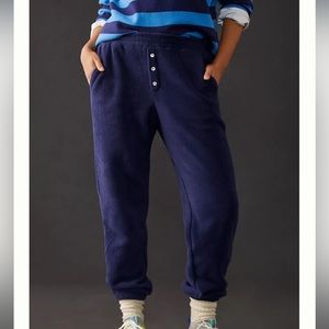 NWT Donni polar fleece sweatpant navy small